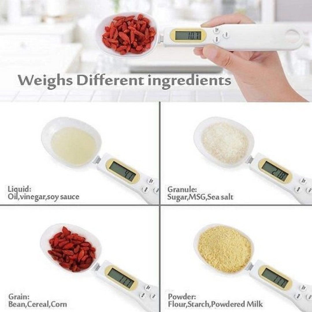 Multi-Function Digital Spoon Scale – 0.1g Precision Kitchen Weighing Scale